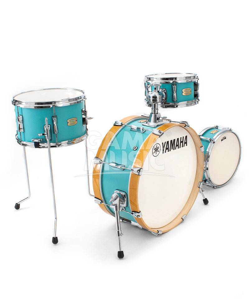 Batería Yamaha Stage Custom HIP BD20 TT10 Mate Surf Green SBP0F4HMSG