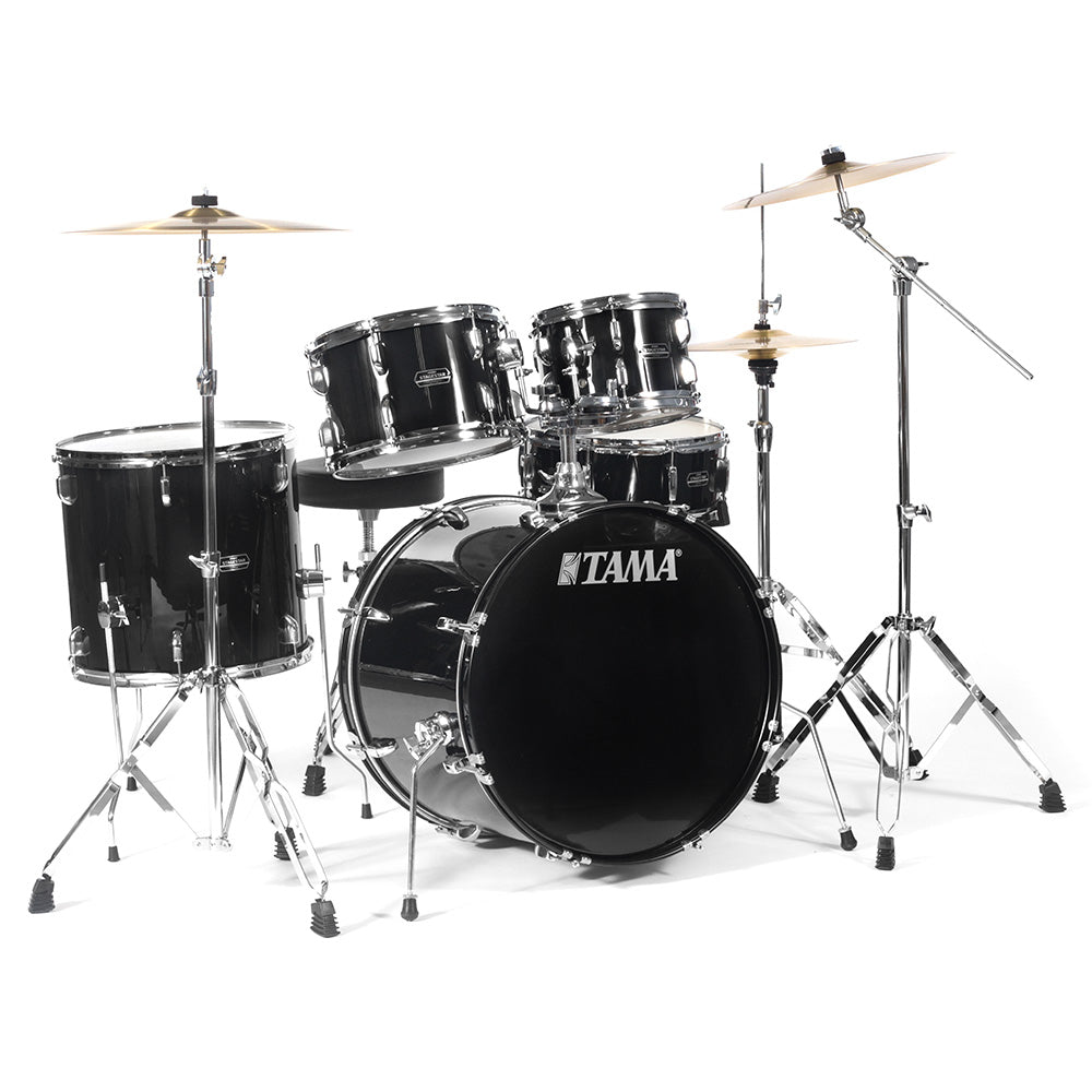 Batería Acústica Stagestar de 5 piezas con atriles Negra TAMA SG52KH6CBK