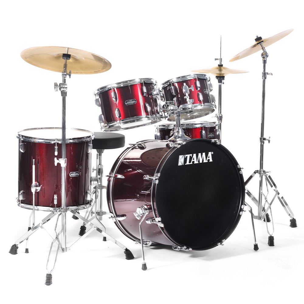 Batería Acústica Stagestar de 5 piezas con atriles Wine Red TAMA SG52KH6CWR