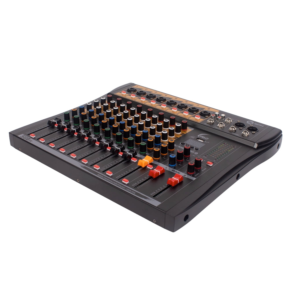 Melo SG8FX Mezcladora Profesional 8 Canales Reproductor Bluetooth