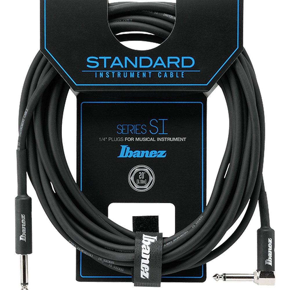 Cable Ibanez Si20l 6.10 Mts Negro Recto/Angulado Si20l SI20L