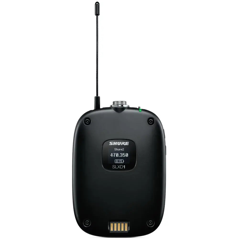 Shure Slxd1g58 Transmisor Body Pack para Sistema Inalámbrico Digital Serie Slxd
