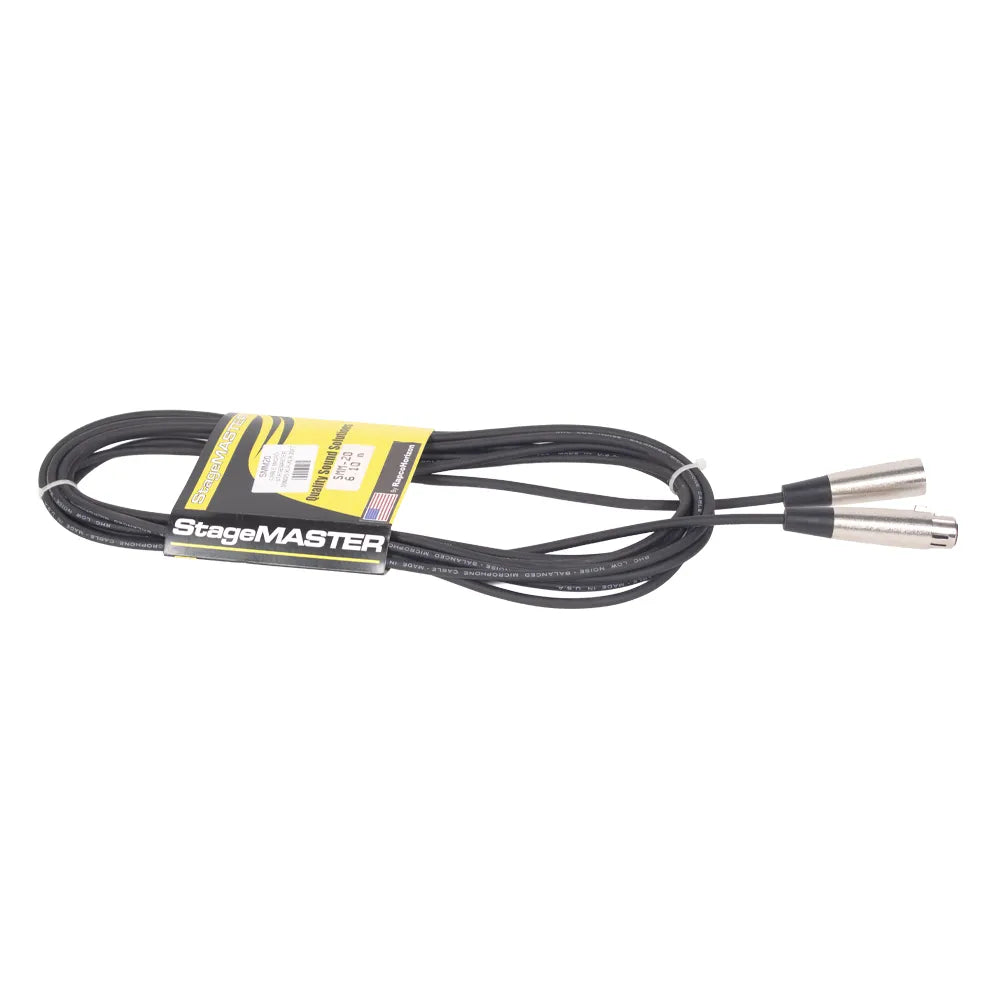 Cable Micrófono Stagemaster RAPCO SMM20 XLR-XLR 6 mts