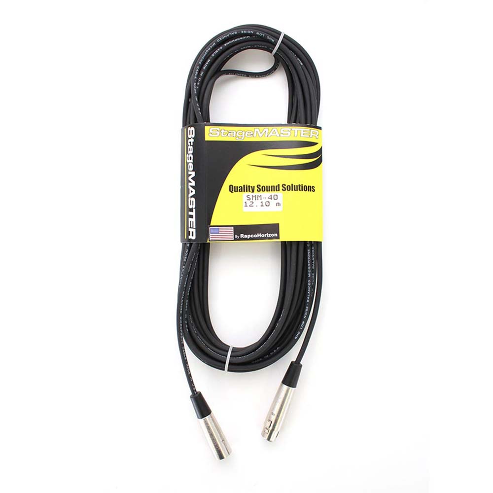 Cable Micrófono Stagemaster RAPCO SMM40 XLR-XLR 40FT