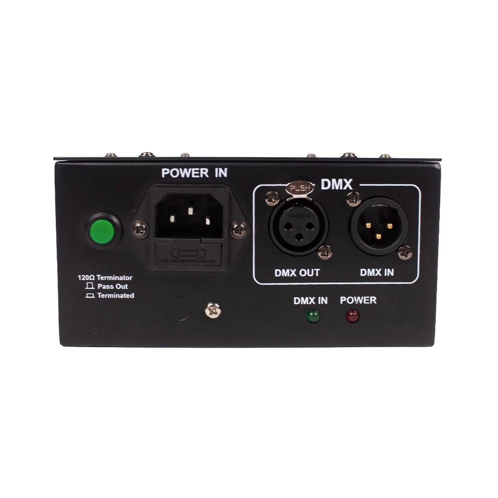 SUPERBRIGHT SPLITTER4 Amplificador Super Bright Splitter4 señal DMX 1 in 4 out