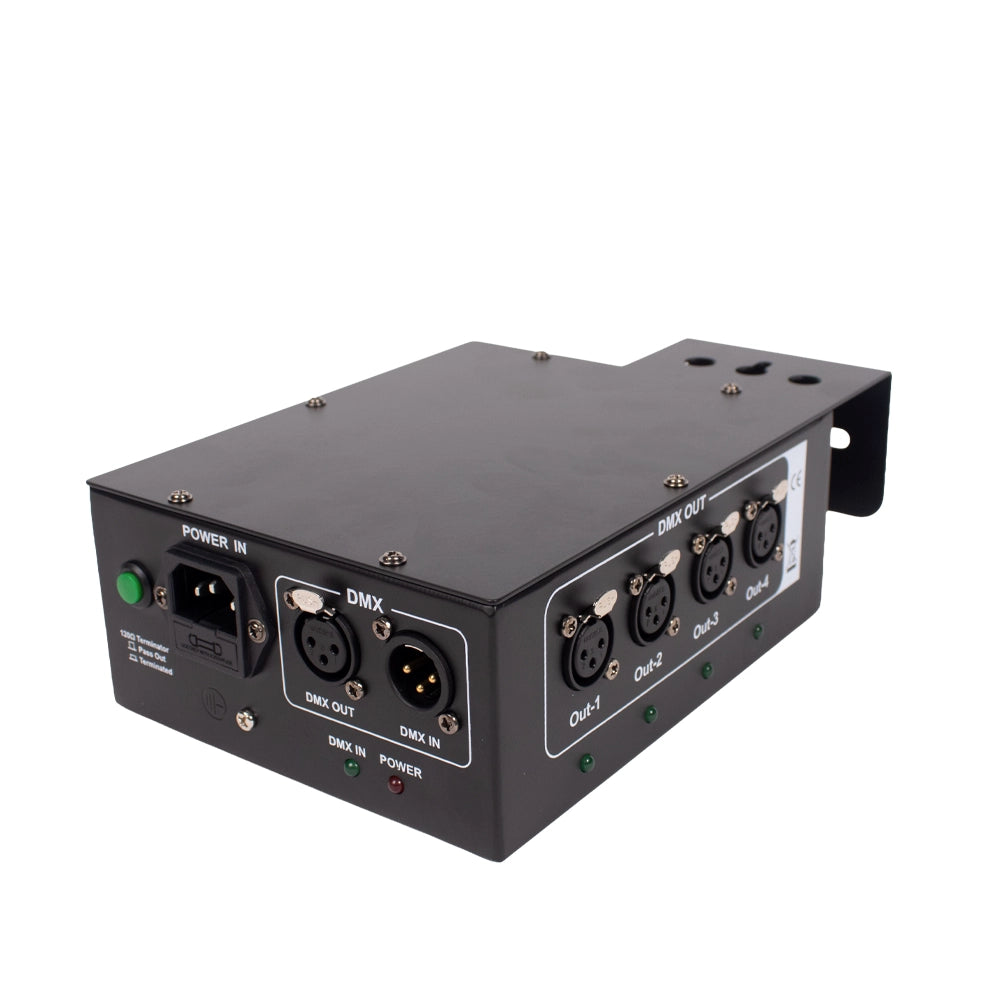 SUPERBRIGHT SPLITTER4 Amplificador Super Bright Splitter4 señal DMX 1 in 4 out