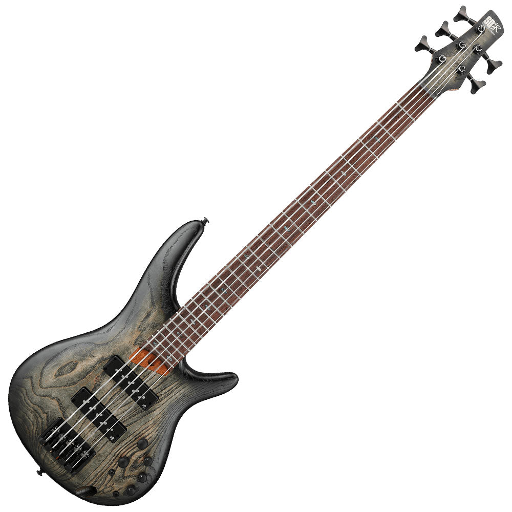 Bajo Eléctrico ibanez sr605ebkt negro entintado sombreado 5 cuerdas SR605EBKT