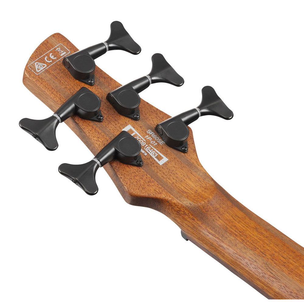 Bajo Eléctrico ibanez sr605ebkt negro entintado sombreado 5 cuerdas SR605EBKT
