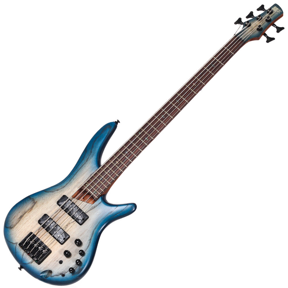 Bajo Eléctrico Ibanez sr605ectf 5 cuerdas natural sombreado azul mate SR605ECTF