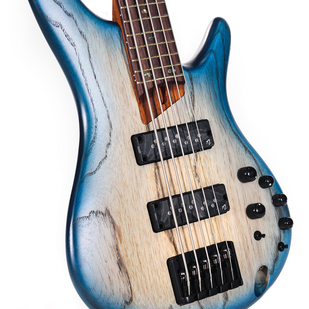 Bajo Eléctrico Ibanez sr605ectf 5 cuerdas natural sombreado azul mate SR605ECTF