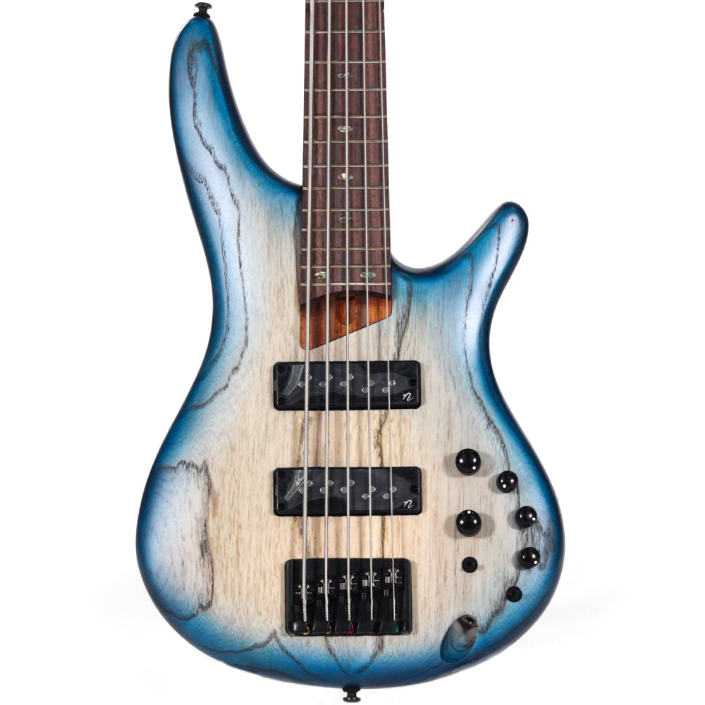 Bajo Eléctrico Ibanez sr605ectf 5 cuerdas natural sombreado azul mate SR605ECTF
