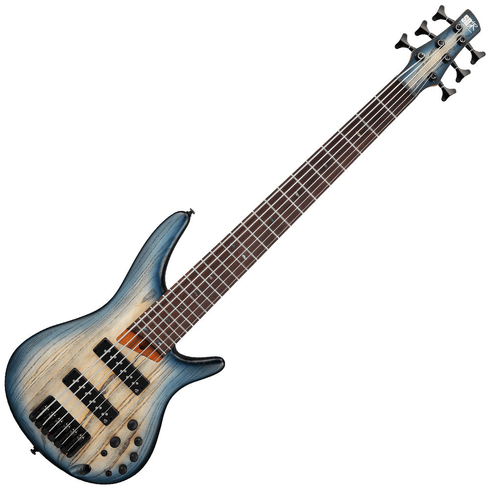 Bajo Eléctrico Ibanez sr606ectf 6 cuerdas natural sombreado azul mate SR606ECTF