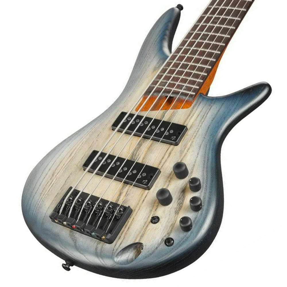 Bajo Eléctrico Ibanez sr606ectf 6 cuerdas natural sombreado azul mate SR606ECTF