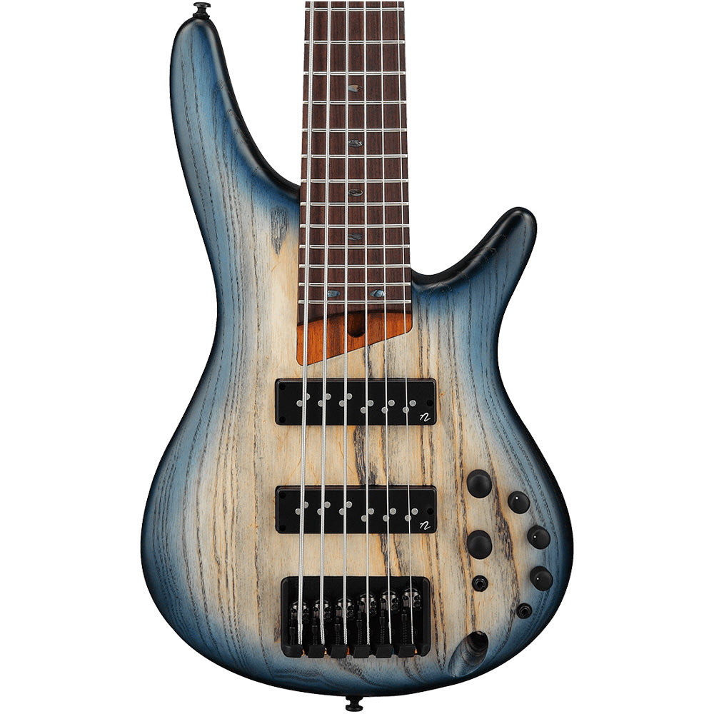 Bajo Eléctrico Ibanez sr606ectf 6 cuerdas natural sombreado azul mate SR606ECTF