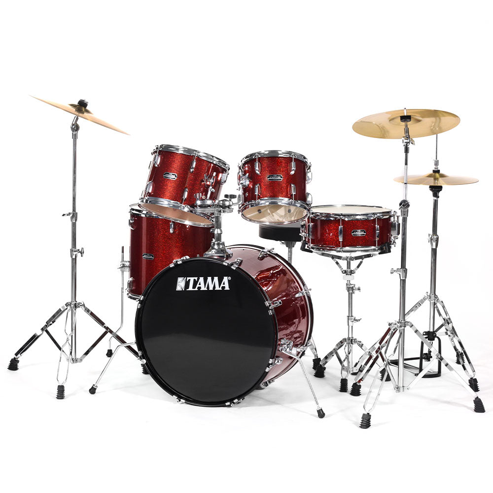 Batería Tama St52h6cscp Stagemaster 5 Piezas Cobre Brillante Con Atriles Asiento Y Platillos ST52H6CSCP