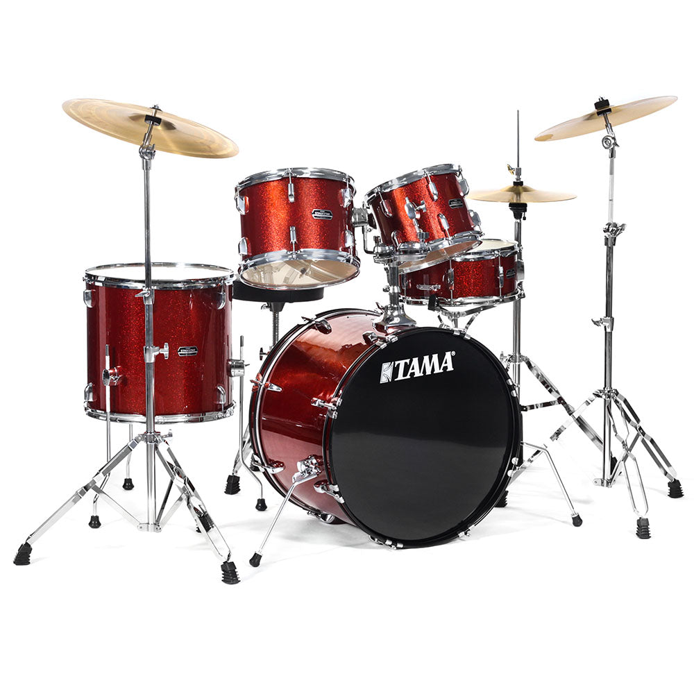 Batería Tama St52h6cscp Stagemaster 5 Piezas Cobre Brillante Con Atriles Asiento Y Platillos ST52H6CSCP