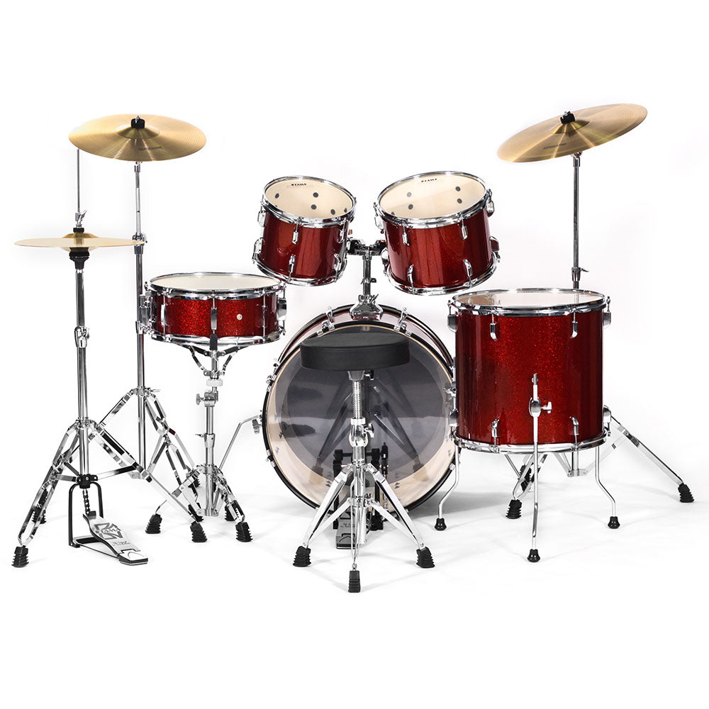Batería Tama St52h6cscp Stagemaster 5 Piezas Cobre Brillante Con Atriles Asiento Y Platillos ST52H6CSCP