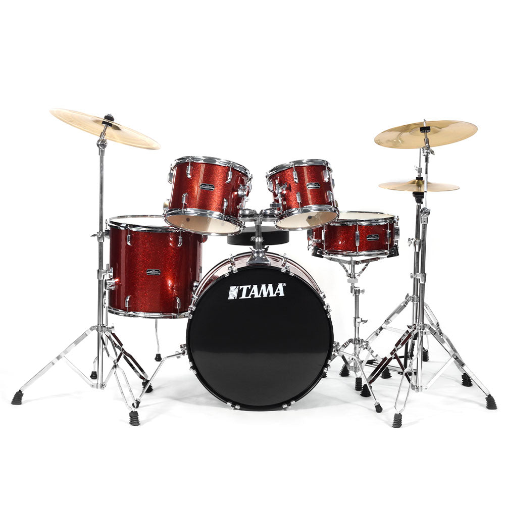Batería Tama St52h6cscp Stagemaster 5 Piezas Cobre Brillante Con Atriles Asiento Y Platillos ST52H6CSCP