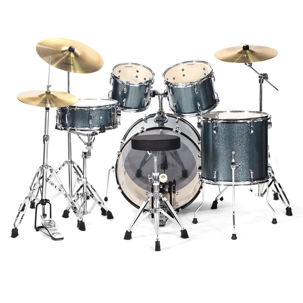 Batería Tama St52h6csem StageStar 5 Piezas Azul Agua Brillante Con Atriles Asiento Y Platillos ST52H6CSEM