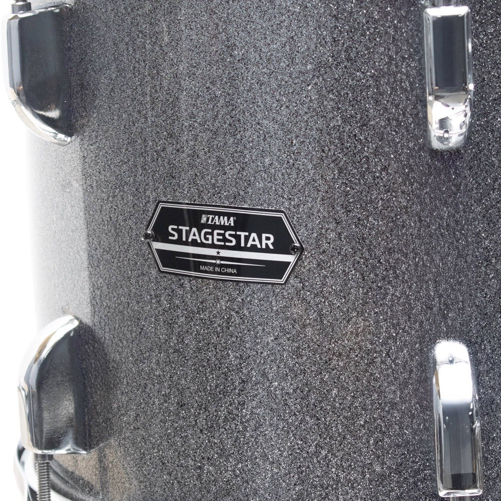 Tama ST62H6CCSS Bateria Acústica Stagestar de 6 piezas Plata Brillante con Atriles, Asiento y Platillos