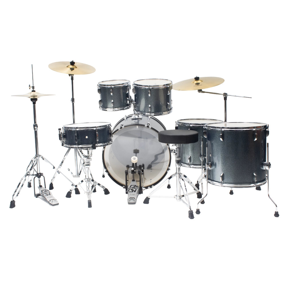 Tama ST62H6CSEM Bateria Acústica Stagestar de 6 piezas Azul Agua Brillante con Atriles Asiento y Platillos