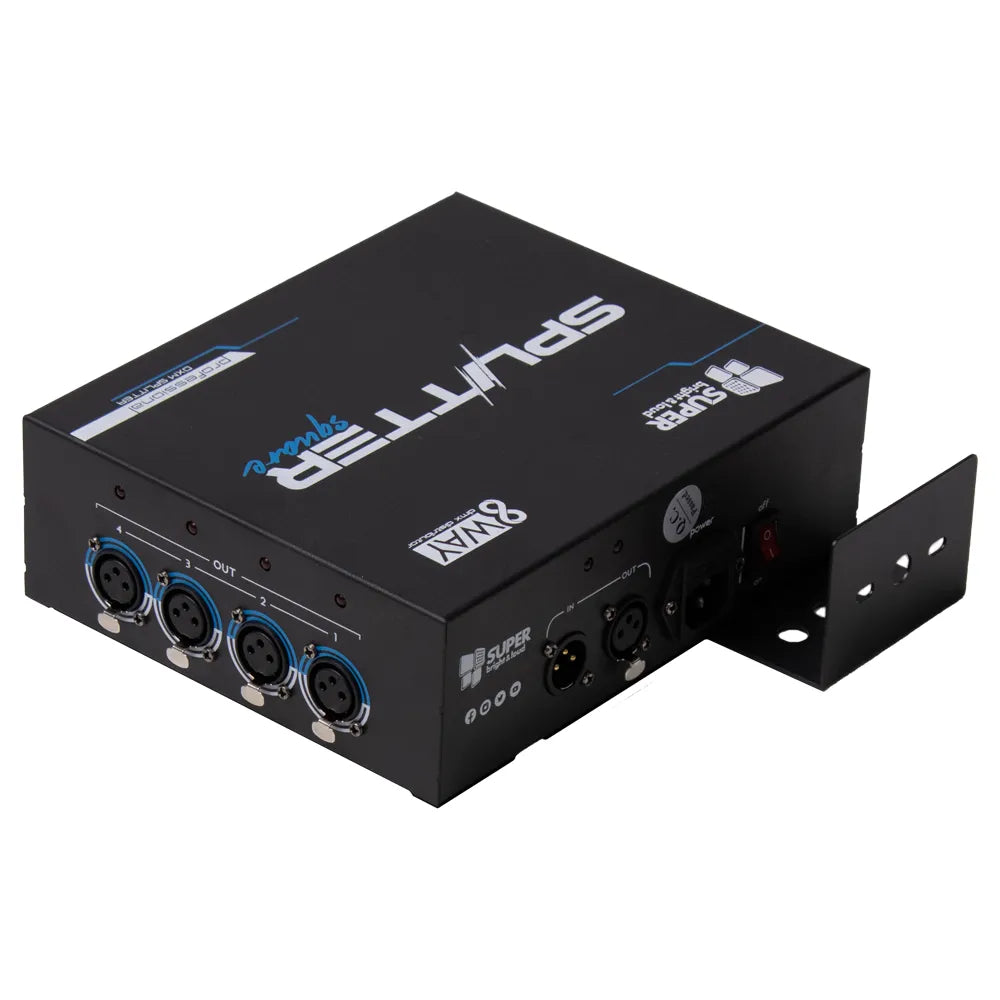 Super Bright Splittersquare Amplificador Señal Dmx 1 In 8 Out