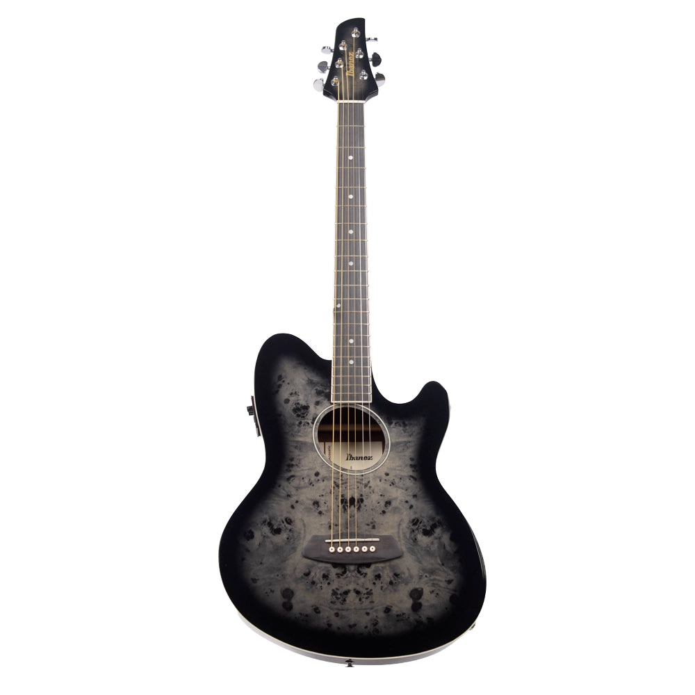 Ibanez TCY10PABKB Guitarra Electroacústica Talman Entintado Café Sombreado Negro