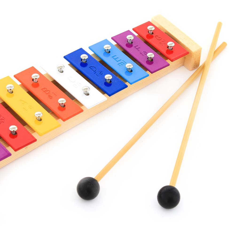Xilófono Infantil de 15 teclas con Golpeadores de Madera SOLARIS TL15A