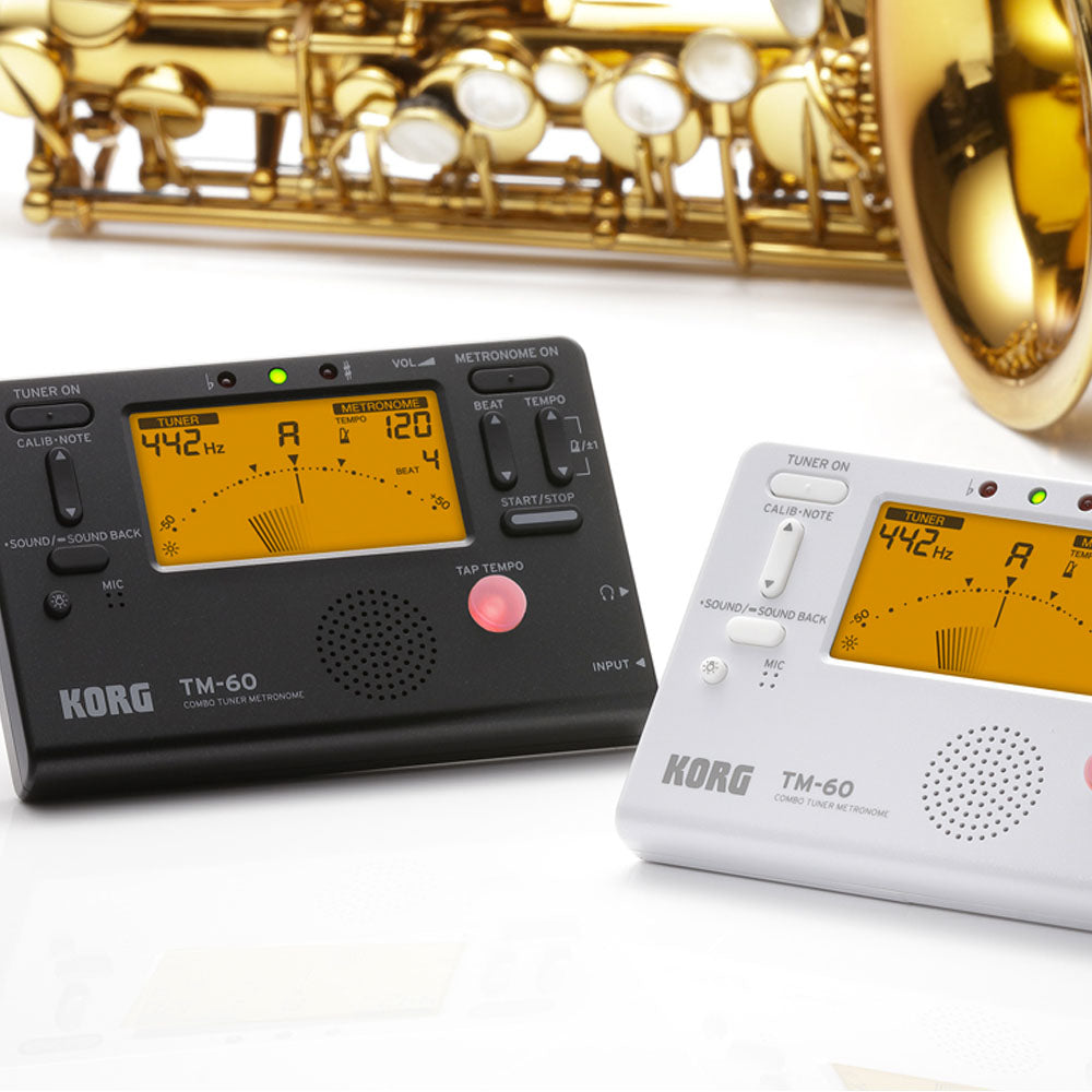 Korg Metrónomo Afinador Con Pantalla Negro Tm60bk TM60BK