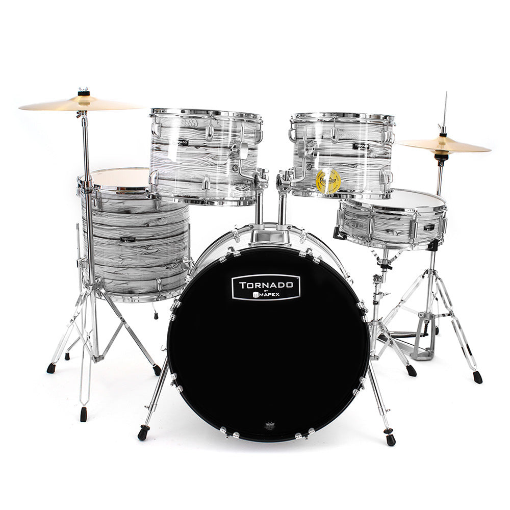 Batería Mapex Tnd5254tcfi Tornado 5pzas White Wood Grain TND5254TCFI