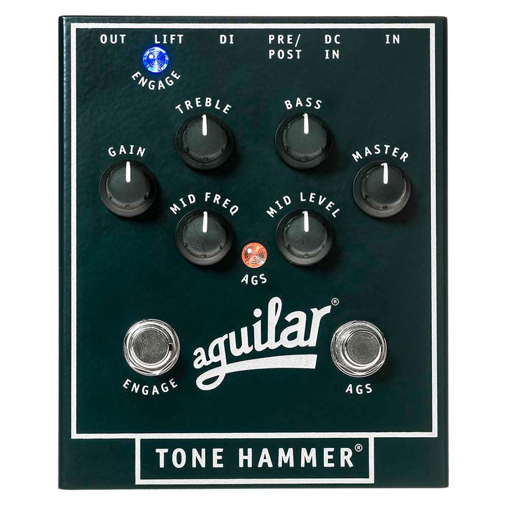 Pedal de Preamplificación y Caja Directa Tone Hammer para bajo AGUILAR TONEHAMMER