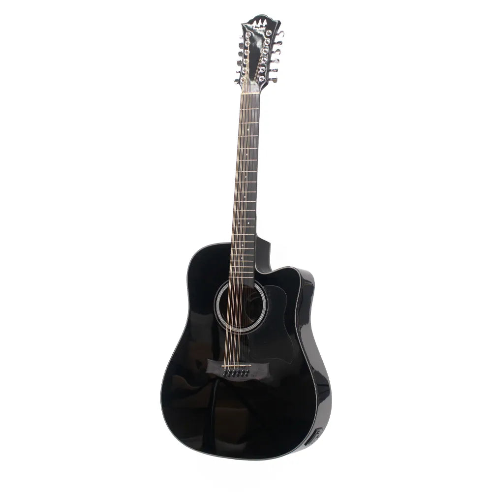Tres Pinos TPRS100BK Requinto Sierreño Electroacustico Negro