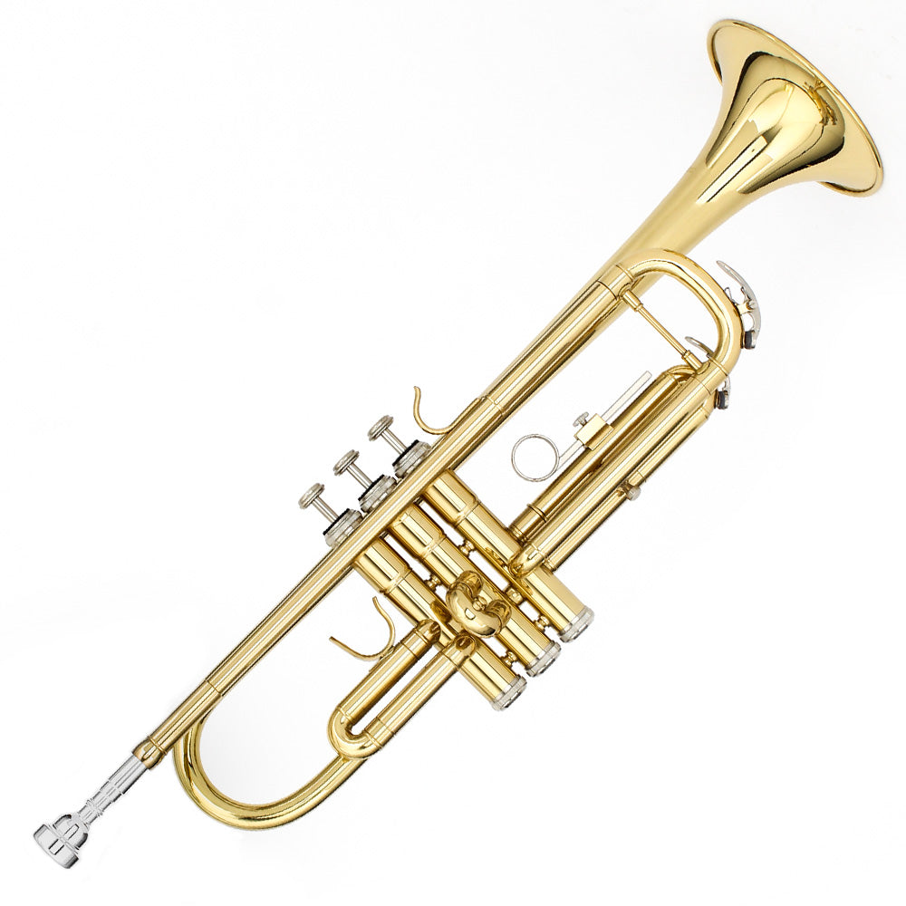 Trompeta Solaris Tr10ln Nickel Dorada con Estuche TR10LN