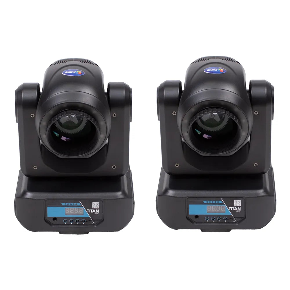 Super Bright Titanspot Iluminación Cabeza Spot Lef Blanco 80w 5050 Rgb 3 En 1 Maleta De 2 Piezas