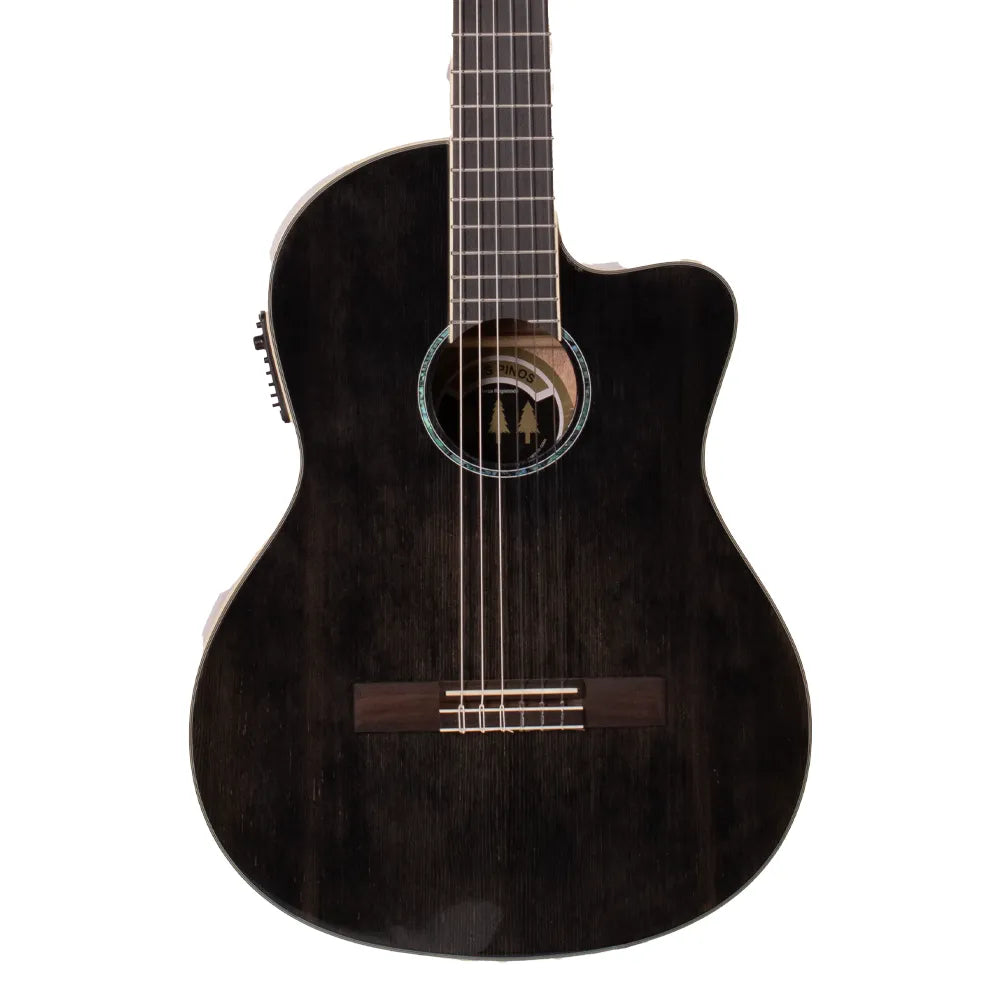 Tres Pinos Tpces0600bk Guitarra Electroacústica Negro Transparente