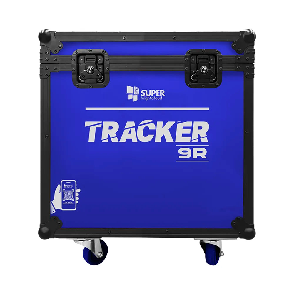 Super Bright Tracker9R Iluminación Estuche Con 4 Cabezas Beam 9R + Aro Led Rgb