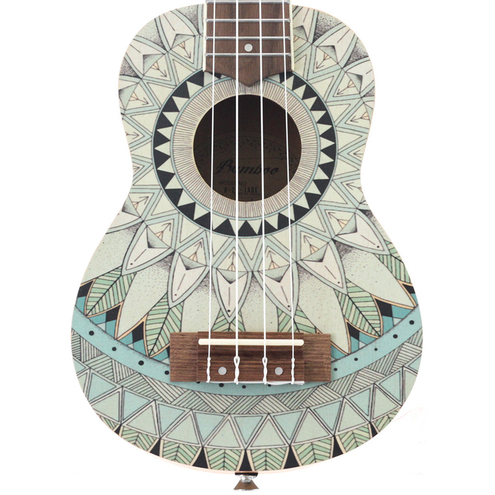 Ukulele Bamboo U21Soprano Jade con Funda U21JADE