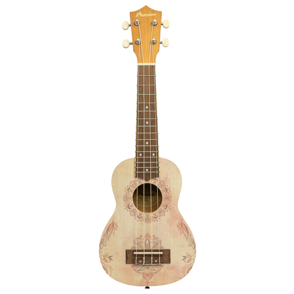 Ukulele Bamboo U21 Soprano Lotus Mandala con Funda U21LOTUS