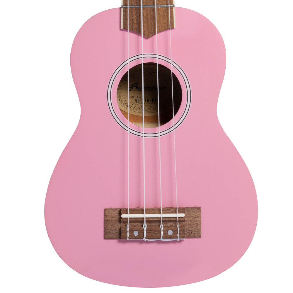 Ukulele Bamboo U21lpk Soprano Estudio Rosa Claro con Funda U21LPK