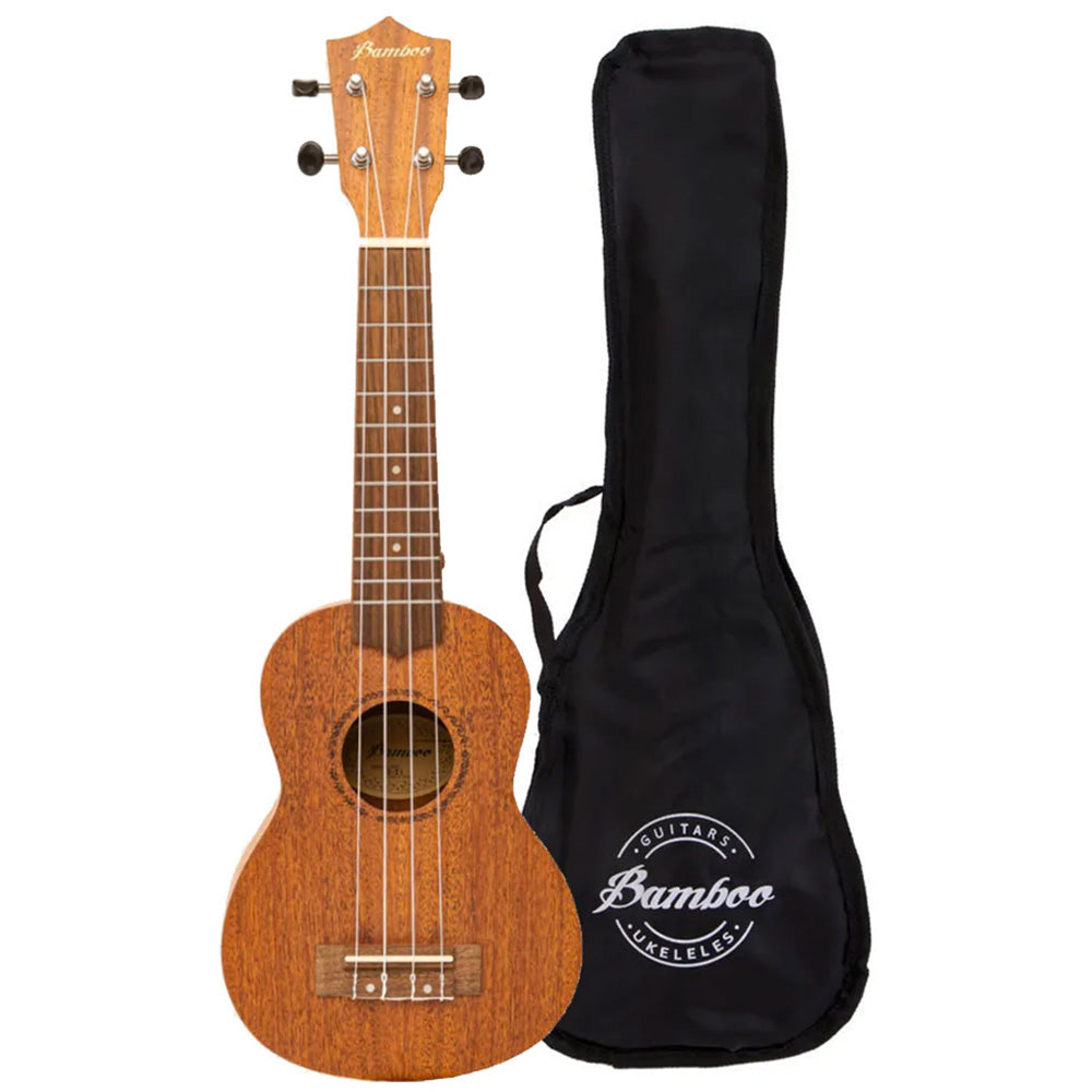Ukulele Bamboo U21Soprano Mahogany con Funda U21MAHOGANY