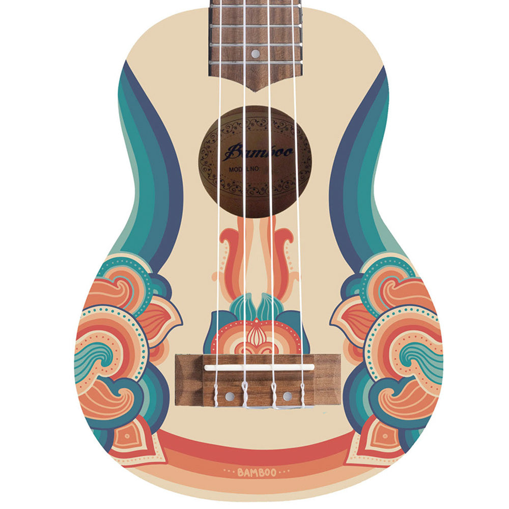 Ukulele Bamboo U21 Soprano Diseño Retro con Funda U21RETRO