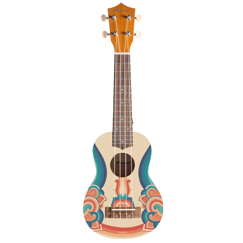 Ukulele Bamboo U21 Soprano Diseño Retro con Funda U21RETRO