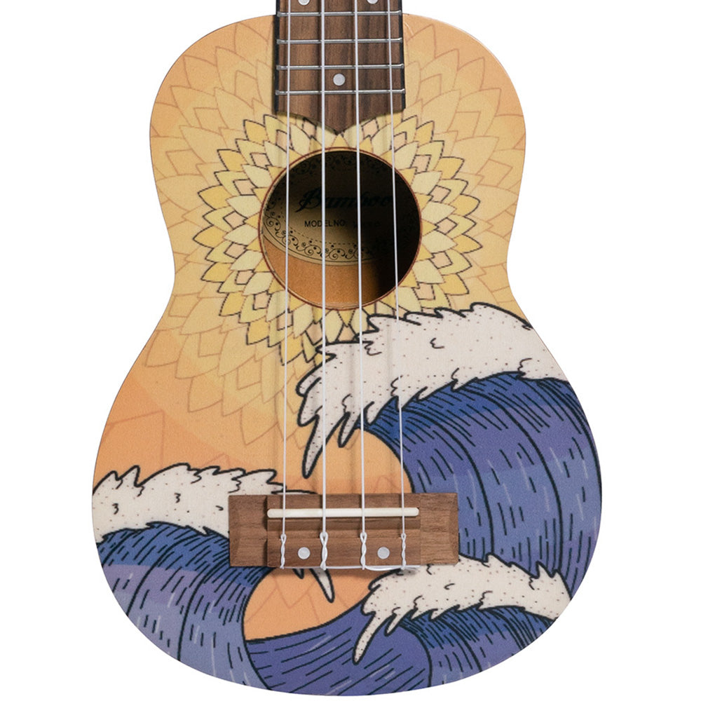 Ukulele Bamboo U21 Soprano Wave con Funda U21WAVE