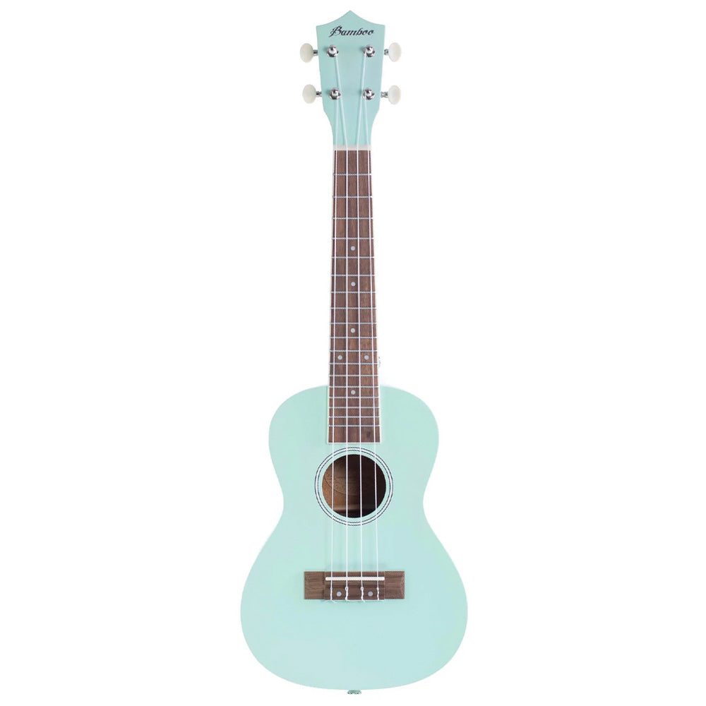 Ukulele Bamboo U23lgn Concierto Estudio Verde Aqua con Funda U23LGN