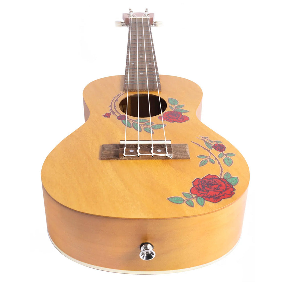 Ukulele Bamboo U23Concierto Diseño Roses Linden con Funda U23ROSES