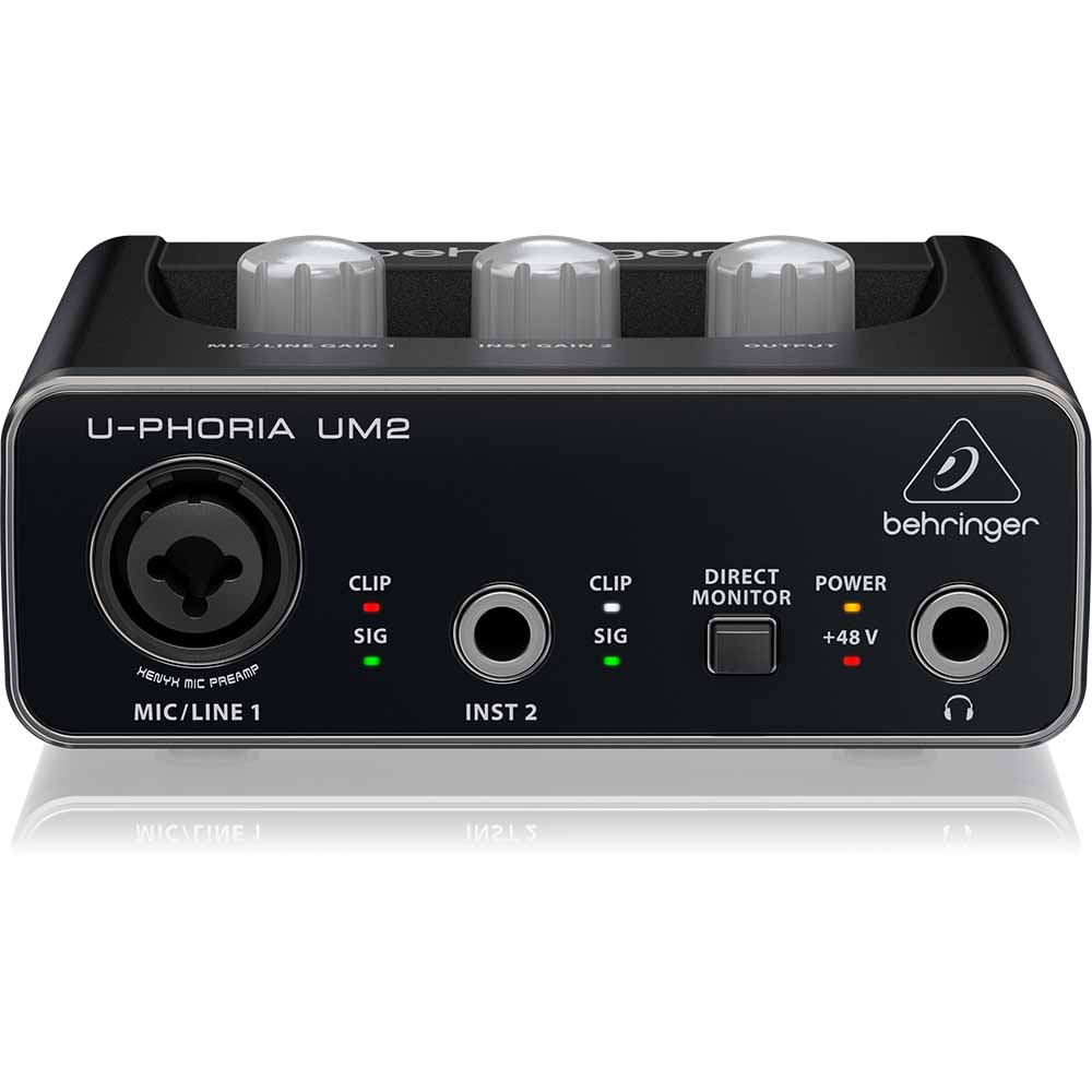 Interface de Audio USB U-Phoria 2 entradas BEHRINGER UM2