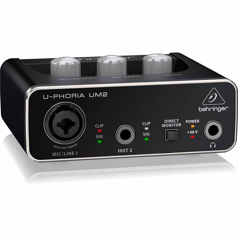 Interface de Audio USB U-Phoria 2 entradas BEHRINGER UM2