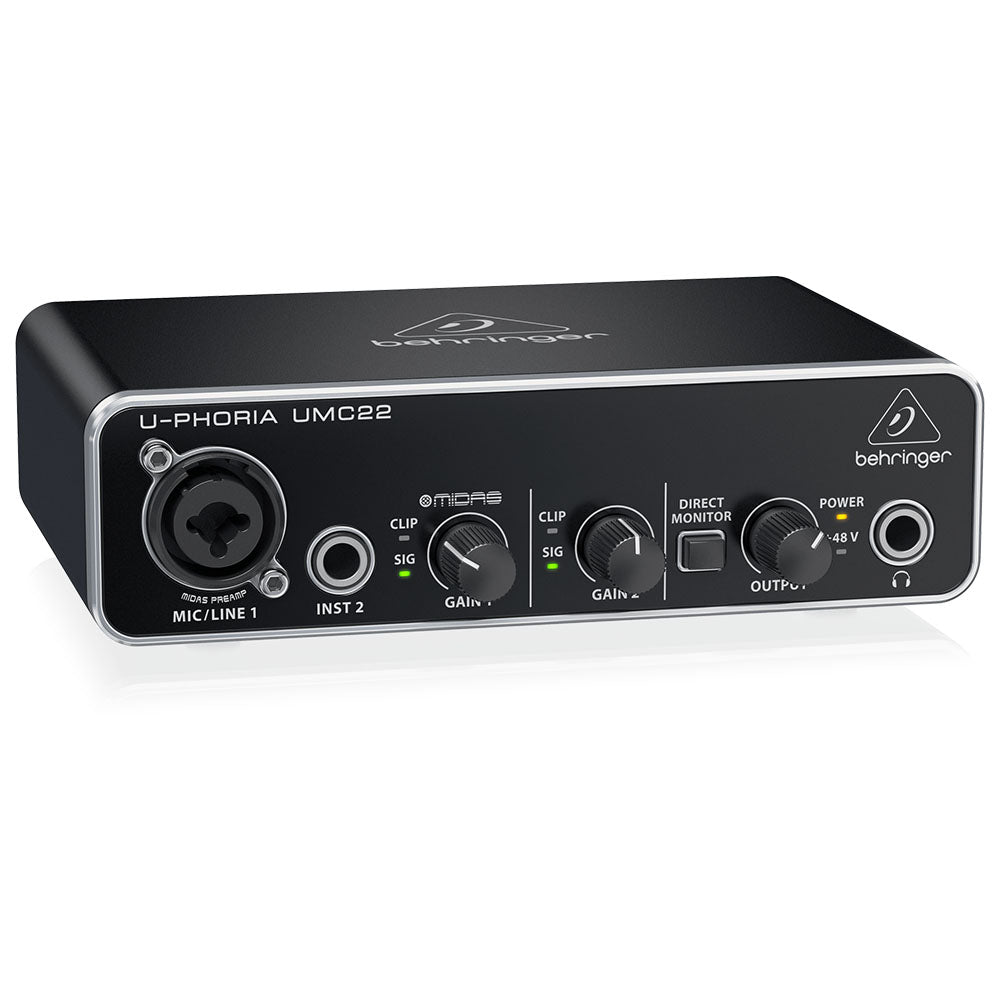 Audio Behringer Umc22 U-Phoria Interface UMC22