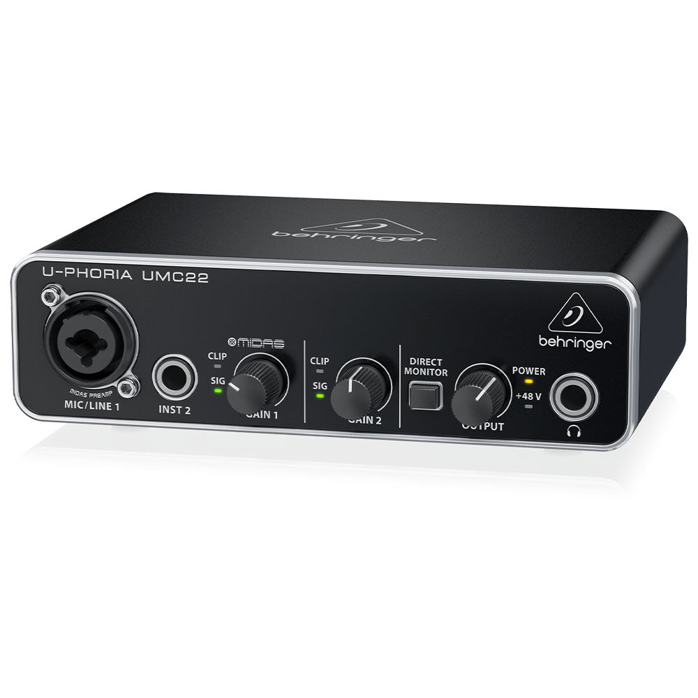 Audio Behringer Umc22 U-Phoria Interface UMC22