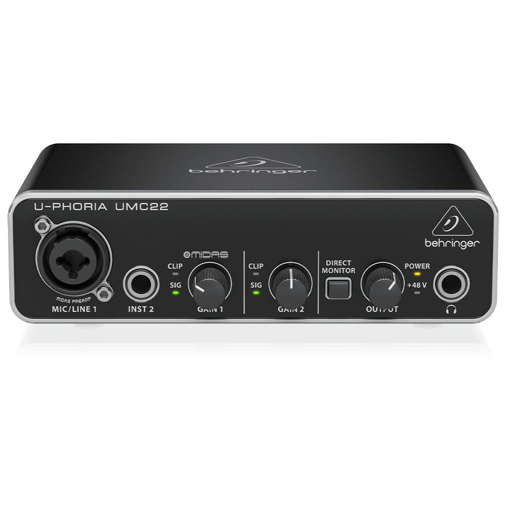 Audio Behringer Umc22 U-Phoria Interface UMC22